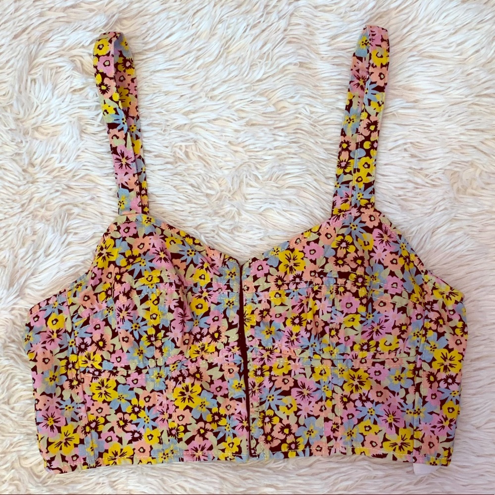 Urban Outfitters Floral Crop Top